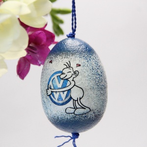 Húsvéti tojás Volkswagen ajándék ötlet, Otthon & Lakás, Dekoráció, Fali és függő dekoráció, Függődísz, Decoupage, transzfer és szalvétatechnika, MESKA