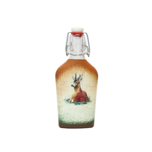 Természet kedvelőknek-Őz mintázatú különleges pálinkás üveg, Otthon & Életmód, Tálalás, Üveg & Kancsó, Konyhafelszerelés, tálalás, Decoupage, transzfer és szalvétatechnika, MESKA