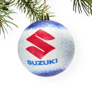 Karácsonyfa gömb autó témájú emblémával - SUZUKI márka rajongóinak -  párodnak; szerelmednek  mikulásra és karácsonyra , Karácsony, Karácsonyi lakásdekoráció, Karácsonyfadíszek, Decoupage, transzfer és szalvétatechnika, MESKA