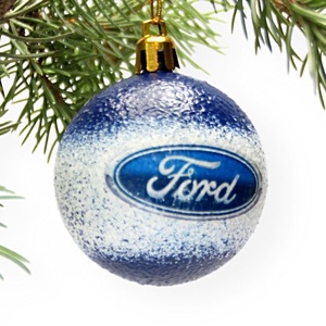 Karácsonyfa gömb autó témájú emblémával - FORD márka rajongóinak -  párodnak; szerelmednek  mikulásra és karácsonyra , Karácsony, Karácsonyi lakásdekoráció, Karácsonyfadíszek, Decoupage, transzfer és szalvétatechnika, MESKA