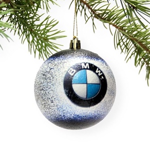 Karácsonyfa gömb autó témájú emblémával - BMW  márka rajongóinak -  párodnak; szerelmednek  mikulásra és karácsonyra , Karácsony, Karácsonyi lakásdekoráció, Karácsonyfadíszek, Decoupage, transzfer és szalvétatechnika, MESKA