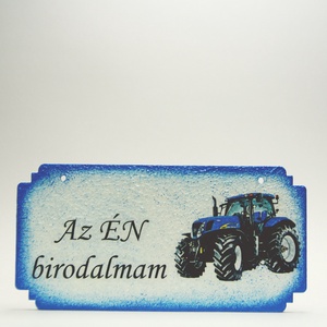  Ajtóra szerelhető fatábla - New Holland márka szerelmeseinek - egyedi ajándék gyerekeknek ÉN SZOBÁM   - otthon & életmód - dekoráció - ajtó- és ablak dekoráció - ajtótábla - Meska.hu