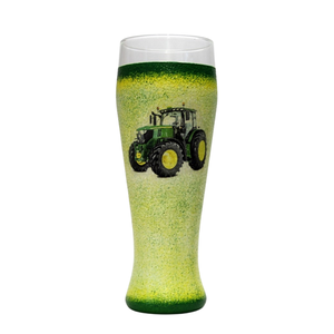 John Deere traktorral díszített sörös korsó a márka rajondóinak - egyedi ajándék egy igazi mezőgazdásznak , Otthon & Életmód, Konyhafelszerelés, tálalás, Tálalás, Sörös pohár és korsó, Decoupage, transzfer és szalvétatechnika, MESKA