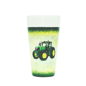 John Deere traktorral díszített vizes pohár ifjú gazdászoknak - gyermekeknek , fiúknak , Otthon & Életmód, Konyhafelszerelés, tálalás, Tálalás, Pohár, Decoupage, transzfer és szalvétatechnika, MESKA