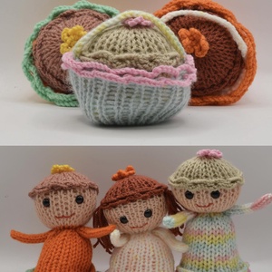 Kézi kötésű (amigurumi) figura - Muffin baba(fiúknak, lányoknak minden alkalomra) - játék & sport - plüssállat & játékfigura - manó - Meska.hu