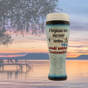 Sörös korsó horgászoknak vicces - humoros felirattal , Otthon & Életmód, Konyhafelszerelés, tálalás, Tálalás, Sörös pohár és korsó, Decoupage, transzfer és szalvétatechnika, MESKA