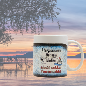 Humoros feliratú különleges kerámia bögre   horgászoknak , Otthon & Életmód, Konyhafelszerelés, tálalás, Tálalás, Bögre & Csésze, Decoupage, transzfer és szalvétatechnika, MESKA