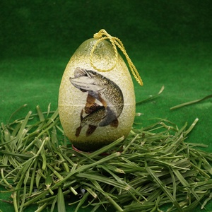  Húsvéti tojás - egyedi locsoló ajándék horgászoknak ( CSUKA )  - gyerekeknek -férjeknek , Otthon & Életmód, Dekoráció, Dísztárgy, Decoupage, transzfer és szalvétatechnika, MESKA