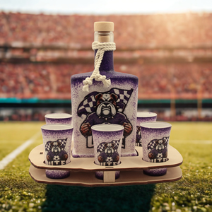 Pálinka kínáló szett  UTE szurkolóknak - férfiaknak,  férjeknek, szerelmednek minden alkalomra , Otthon & Életmód, Konyhafelszerelés, tálalás, Tálalás, Pálinkás poharak, szettek, Decoupage, transzfer és szalvétatechnika, MESKA