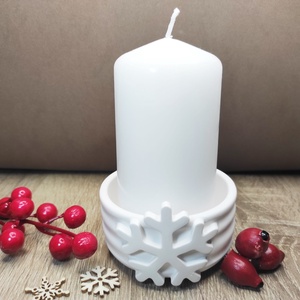 Hópelyhes mini tál - karácsony - adventi díszek - adventi asztaldísz - Meska.hu