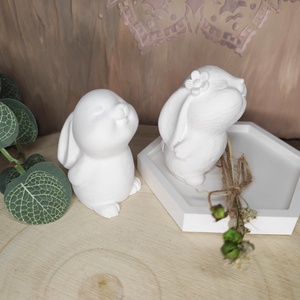 Mini nyuszi lány és fiú! - otthon & életmód - dekoráció - dísztárgy - Meska.hu