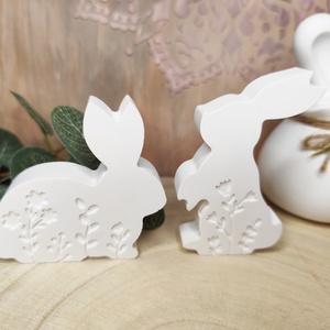 Mini virágos nyuszi szett! - otthon & életmód - dekoráció - dísztárgy - Meska.hu