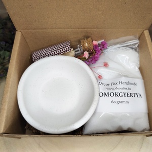 Homokgyertya DIY szett tállal, Kellékek & szerszámok, Dekorációs kellékek, Dekorációs gyertya, Gyertya-, mécseskészítés, MESKA