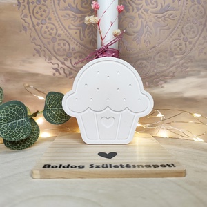 Szülinapi muffinos gyertyatartó - otthon & életmód - dekoráció - dísztárgy - Meska.hu
