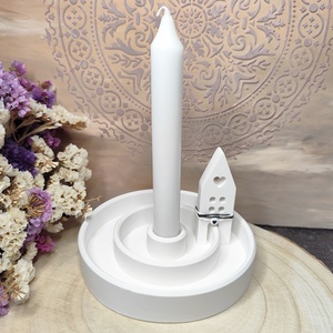 Kör gyertyatartó, Esküvő, Dekoráció, Gyertya & Gyertyatartó, Gipszöntés, MESKA