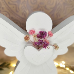 Szives angyalka - karácsony - karácsonyi lakásdekoráció - karácsonyi lakásdíszek - Meska.hu