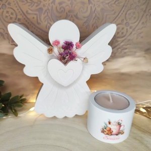 Szives angyalka - karácsony - karácsonyi lakásdekoráció - karácsonyi lakásdíszek - Meska.hu