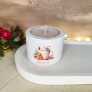 Bögrés-mézis mécsestartó - karácsony - karácsonyi lakásdekoráció - karácsonyi lakásdíszek - Meska.hu