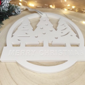 Fenyőfás kör akaszthatós dísz - karácsony - karácsonyi lakásdekoráció - karácsonyi lakásdíszek - Meska.hu