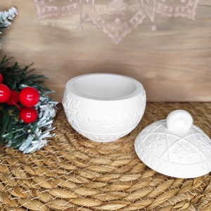 Hópihés gömb tároló - karácsony - karácsonyi lakásdekoráció - karácsonyi lakásdíszek - Meska.hu