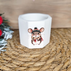 Egérkés mécsestartó - Meska.hu