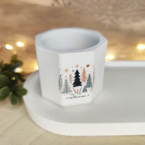 Karácsonyfás mécsestartó - Meska.hu