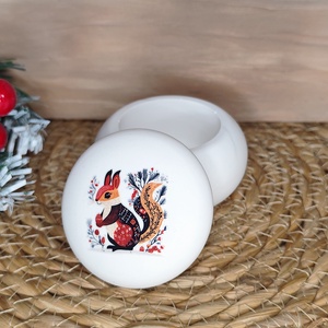 Mini mókusos ékszertartó - Meska.hu