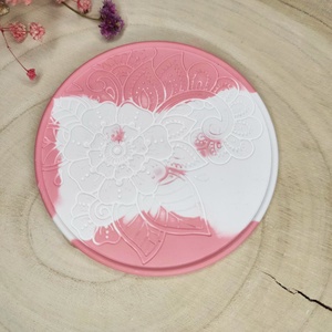 Lótusz gyertyatartó alátéttel - otthon & életmód - gyertya, illat, aroma - mécses és mécsestartó - Meska.hu