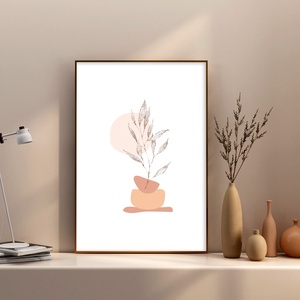 Minimál poszter  Terrakotta növény 3/3., Otthon & Lakás, Dekoráció, Kép & Falikép, Plakát, Fotó, grafika, rajz, illusztráció, MESKA