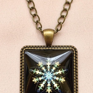 Üveglencsés nyaklánc, Ékszer, Nyaklánc, Medálos nyaklánc, Ékszerkészítés, MESKA