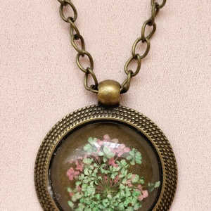 Üveglencsés nyaklánc, Ékszer, Nyaklánc, Medálos nyaklánc, Ékszerkészítés, MESKA