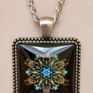 Üveglencsés nyaklánc, Ékszer, Nyaklánc, Medálos nyaklánc, Ékszerkészítés, MESKA