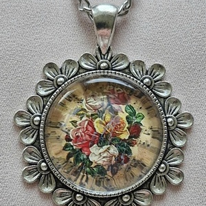 Üveglencsés nyaklánc  - Meska.hu