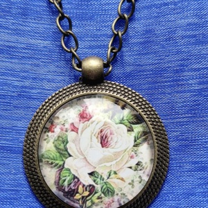 Üveglencsés nyaklánc, Ékszer, Nyaklánc, Medálos nyaklánc, Ékszerkészítés, MESKA