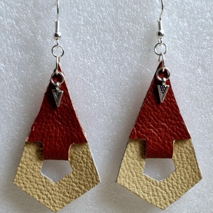 Bőr fülbevaló, Ékszer, Fülbevaló, Lógó fülbevaló, , MESKA