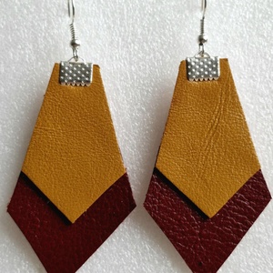 Bőr fülbevaló, Ékszer, Fülbevaló, Lógó fülbevaló, Ékszerkészítés, MESKA