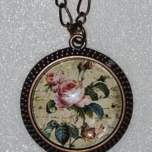 Üveglencsés nyaklánc, Ékszer, Nyaklánc, Medálos nyaklánc, Ékszerkészítés, MESKA