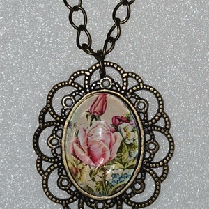 Üveglencsés nyaklánc, Ékszer, Nyaklánc, Medálos nyaklánc, Ékszerkészítés, MESKA