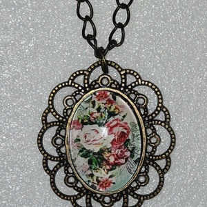 Üveglencsés nyaklánc, Ékszer, Nyaklánc, Medálos nyaklánc, Ékszerkészítés, MESKA