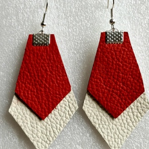 Bőr fülbevaló, Ékszer, Fülbevaló, Lógó csepp fülbevaló, , MESKA