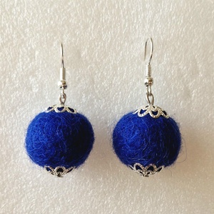 Nemez fülbevaló - ékszer - fülbevaló - lógós kerek fülbevaló - Meska.hu