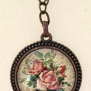 Üveglencsés nyaklánc, Ékszer, Nyaklánc, Medálos nyaklánc, Ékszerkészítés, MESKA