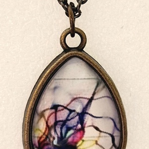 Üveglencsés nyaklánc - Meska.hu