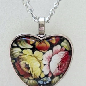 Üveglencsés nyaklánc Valentin napra, Ékszer, Nyaklánc, Medálos nyaklánc, Ékszerkészítés, MESKA