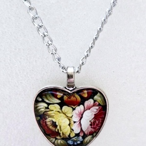 Üveglencsés nyaklánc Valentin napra - ékszer - nyaklánc - medálos nyaklánc - Meska.hu