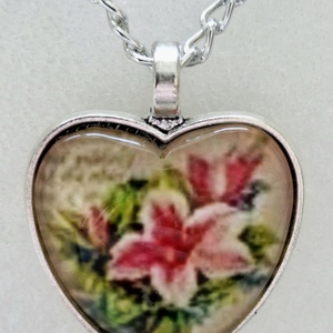 Üveglencsés nyaklánc Valentin napra, Ékszer, Nyaklánc, Medálos nyaklánc, Ékszerkészítés, MESKA