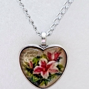 Üveglencsés nyaklánc Valentin napra - ékszer - nyaklánc - medálos nyaklánc - Meska.hu