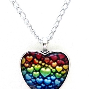 Üveglencsés nyaklánc Valentin napra - Meska.hu