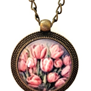 Üveglencsés nyaklánc, Ékszer, Nyaklánc, Medálos nyaklánc, Ékszerkészítés, MESKA