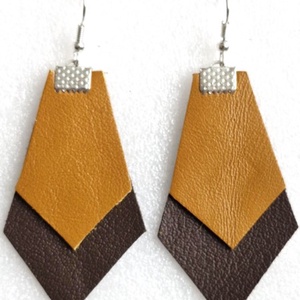 Bőr fülbevaló, Ékszer, Fülbevaló, Lógó fülbevaló, Ékszerkészítés, Bőrművesség, MESKA